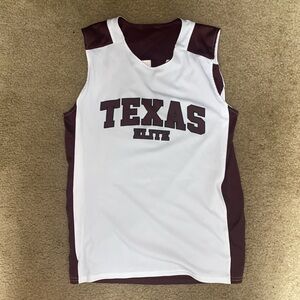 Texas Elite basketball jersey flips inside out for both colors